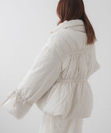 メニーリボンフェイクダウンコート