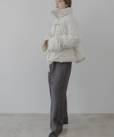 メニーリボンフェイクダウンコート