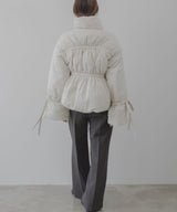 メニーリボンフェイクダウンコート