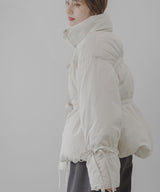 メニーリボンフェイクダウンコート