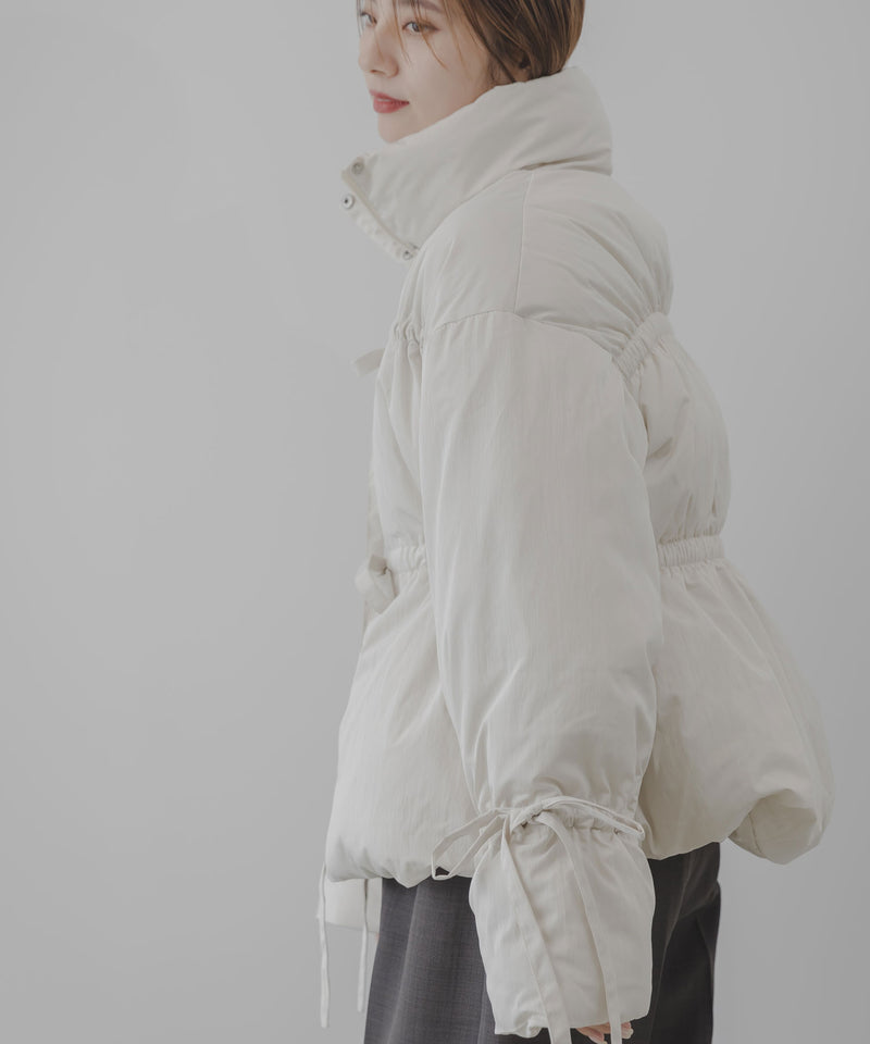 メニーリボンフェイクダウンコート