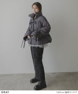 メニーリボンフェイクダウンコート