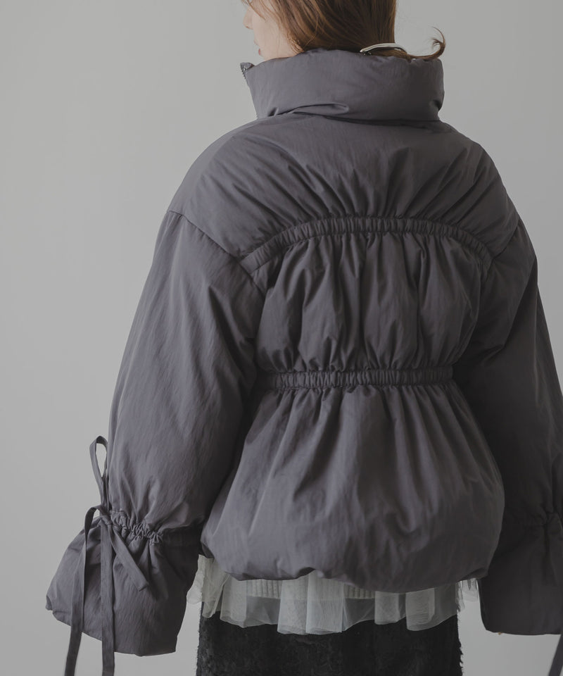 メニーリボンフェイクダウンコート