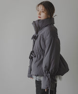 メニーリボンフェイクダウンコート