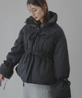 メニーリボンフェイクダウンコート