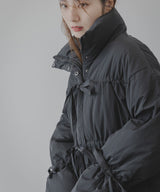 メニーリボンフェイクダウンコート