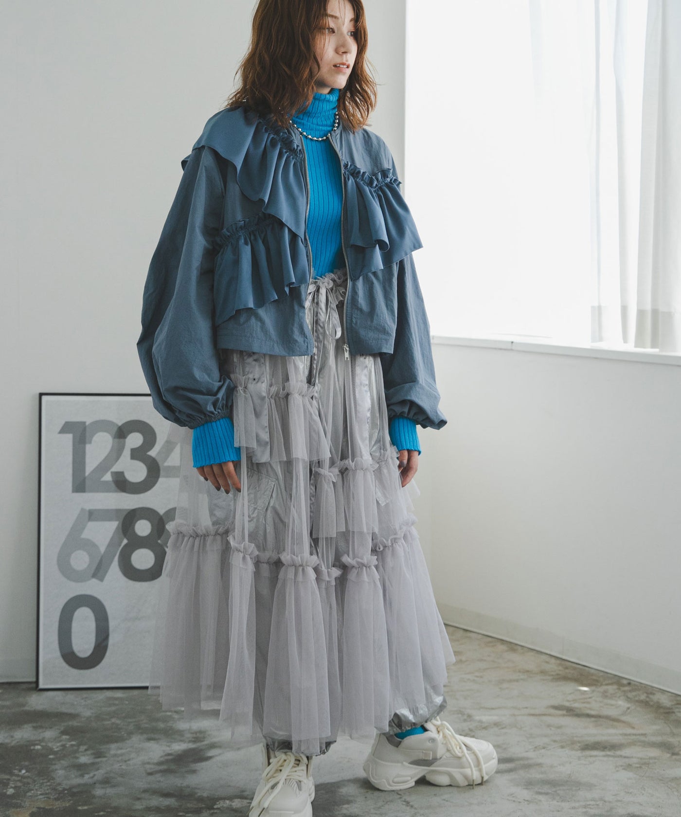 アシメフリルブルゾン – レディースファッション通販の夢展望【公式】