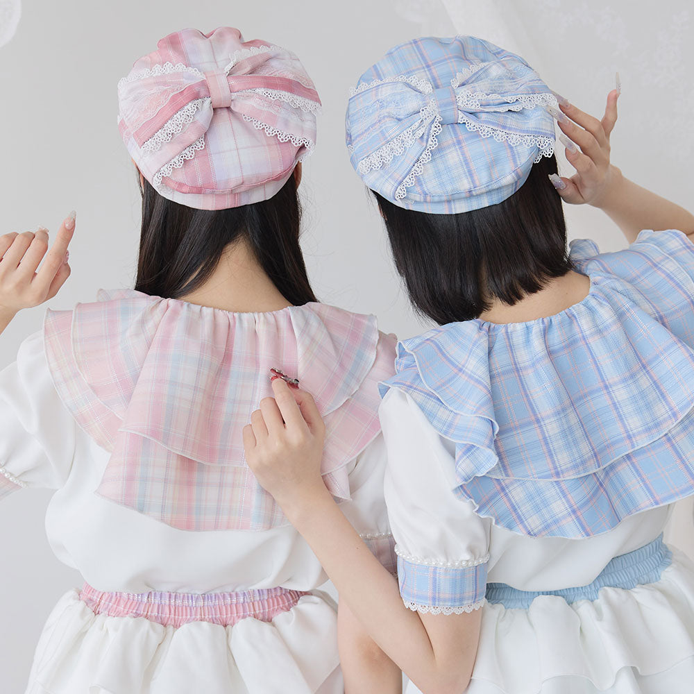 チェックリボンベレー帽 – レディースファッション通販の夢展望【公式】