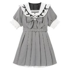 白襟×ギンガムブラック