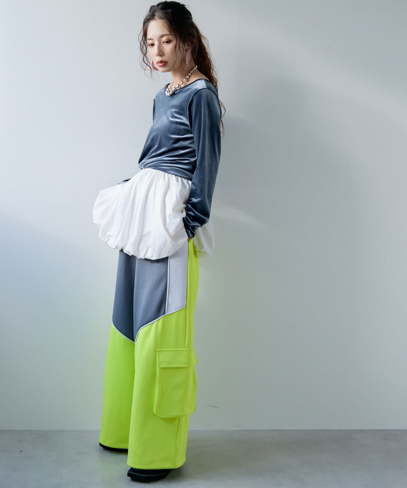 2wayベロアトップス