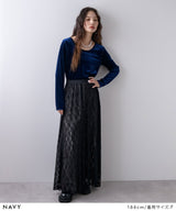 2wayベロアトップス