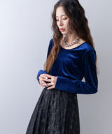 2wayベロアトップス