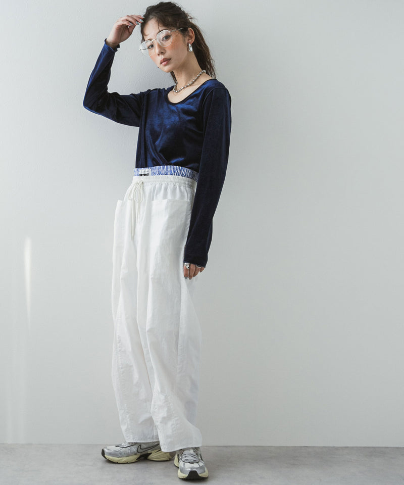 2wayベロアトップス