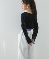 2wayベロアトップス