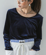 2wayベロアトップス