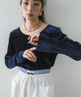 2wayベロアトップス