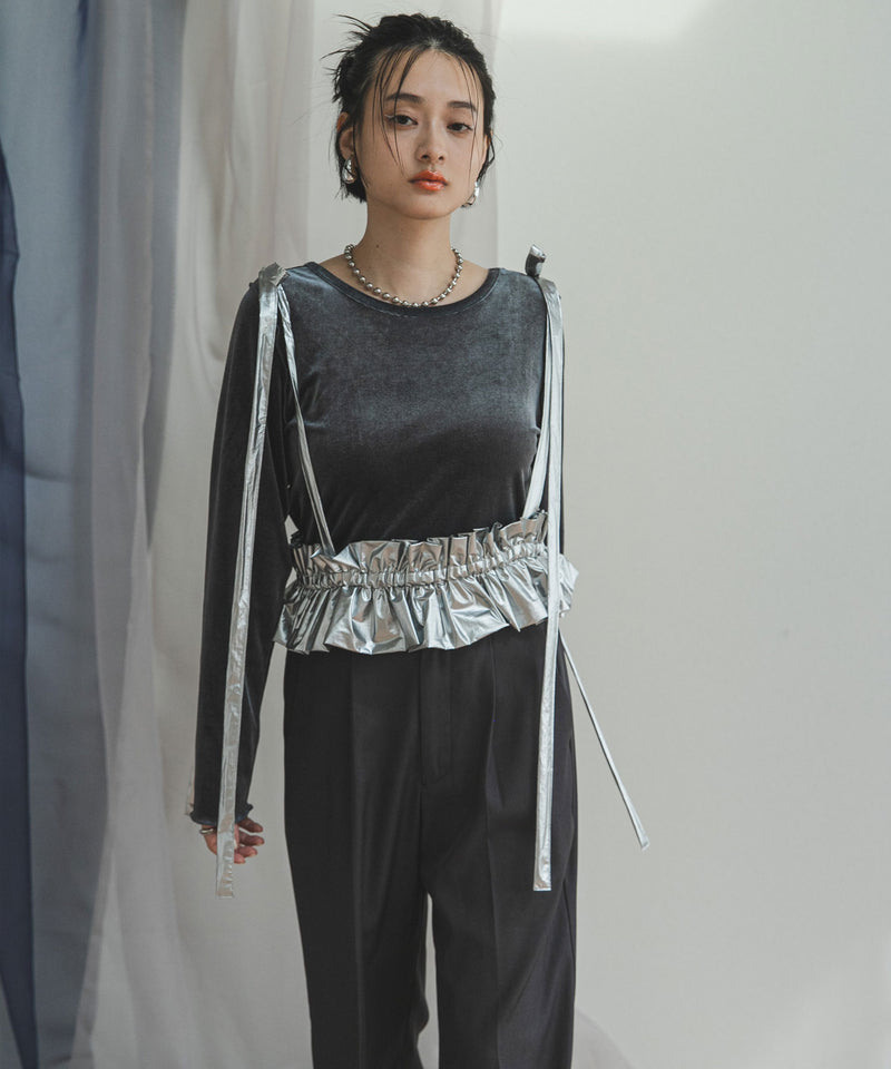 2wayベロアトップス