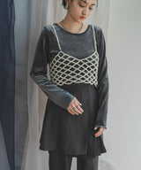 2wayベロアトップス