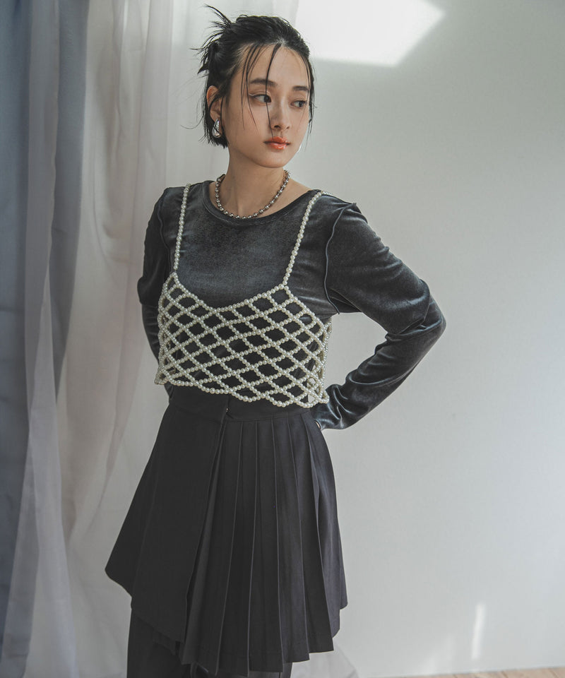 2wayベロアトップス