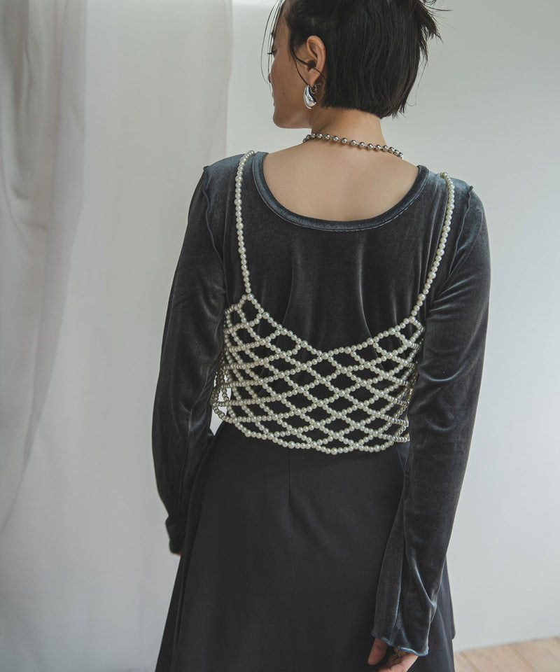 2wayベロアトップス