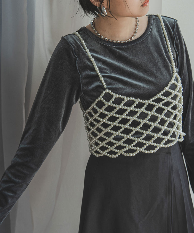 2wayベロアトップス