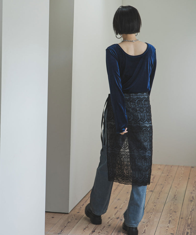 2wayベロアトップス