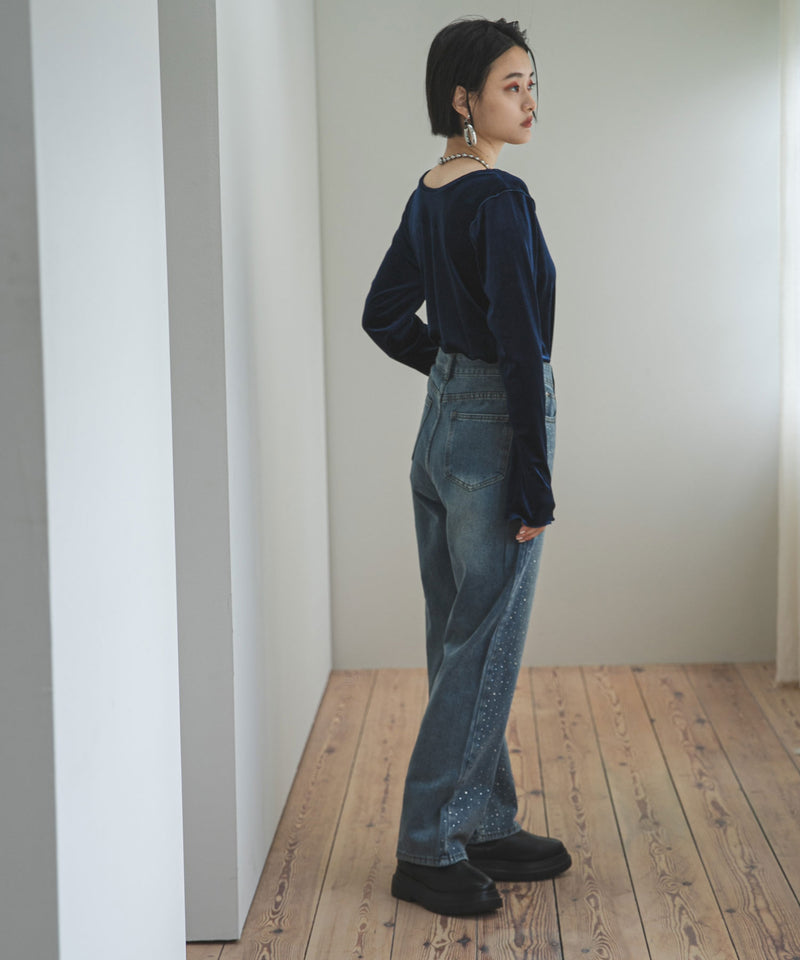 2wayベロアトップス