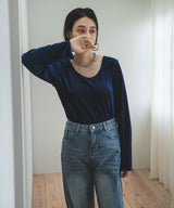 2wayベロアトップス