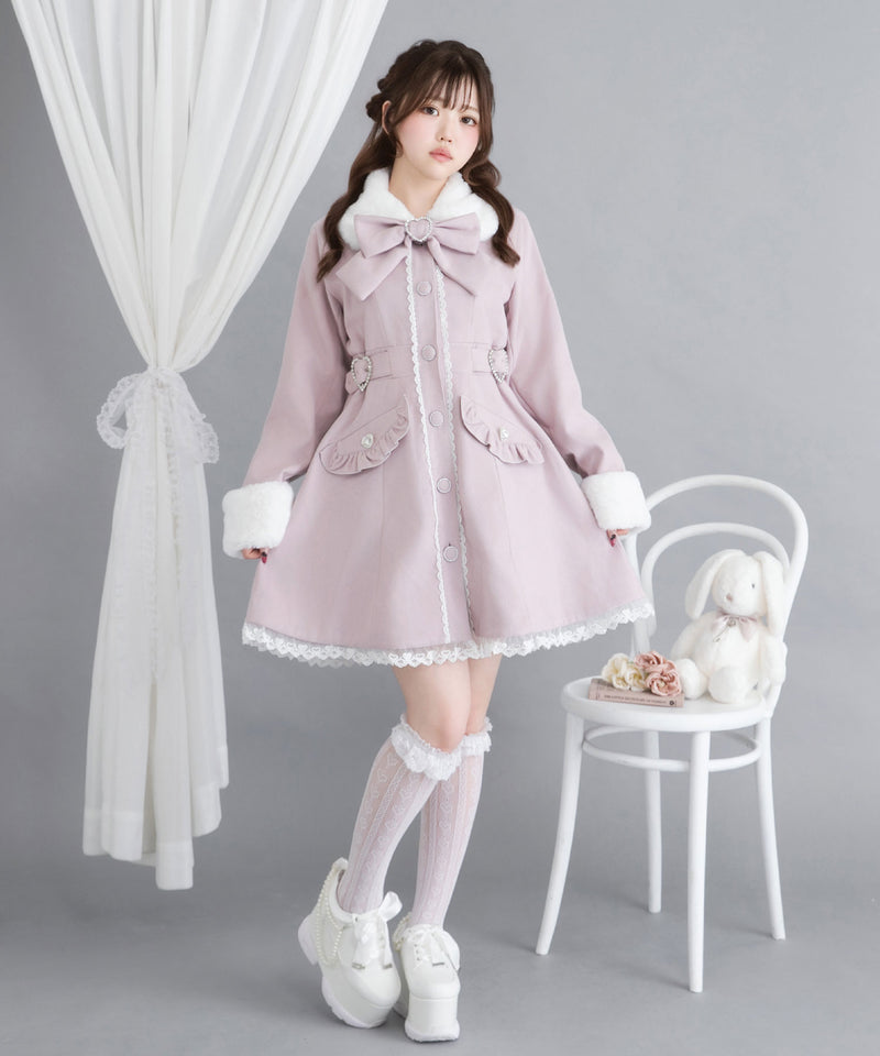 LINNANEN ミンク Aライン フレア ファーコート リバーシブル 予約 ミンク ライク ファー コート | LiLiRena