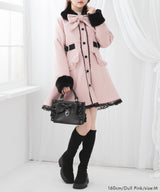 ハートたっぷりフリルAラインファーコート