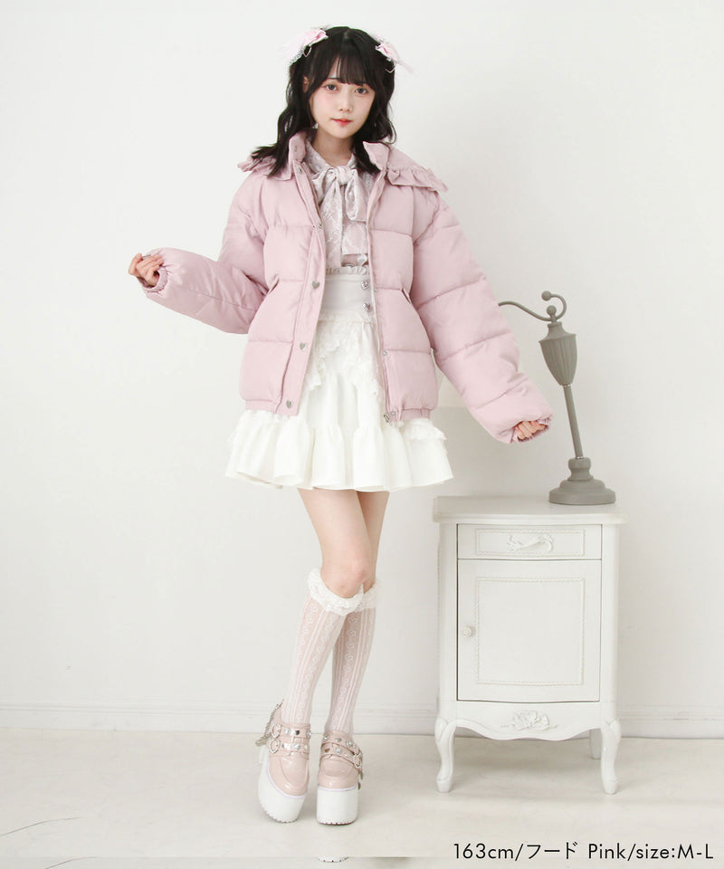 選べるデザイン中綿ハートブルゾン