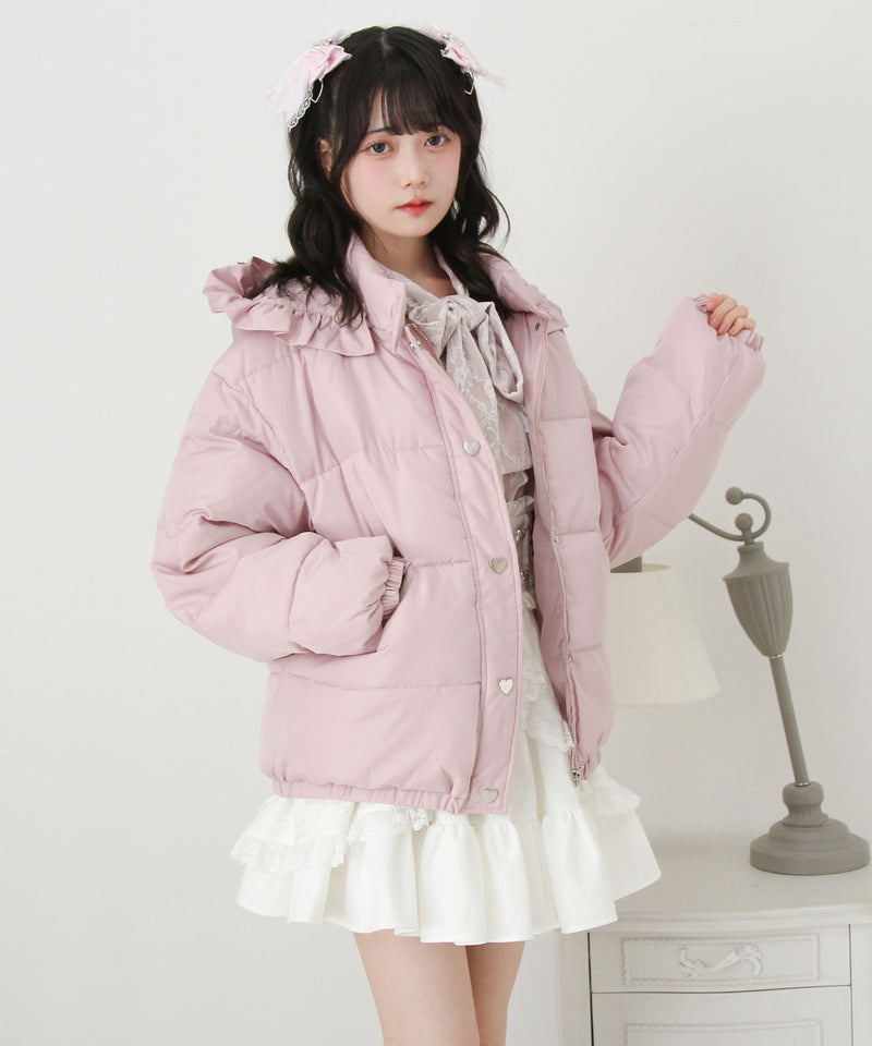 選べるデザイン中綿ハートブルゾン