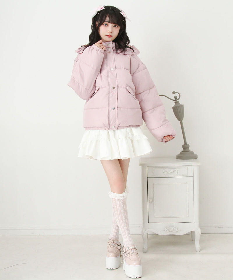 選べるデザイン中綿ハートブルゾン