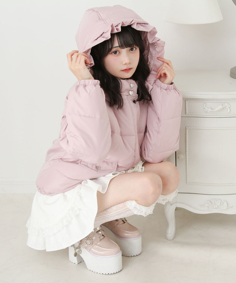 選べるデザイン中綿ハートブルゾン