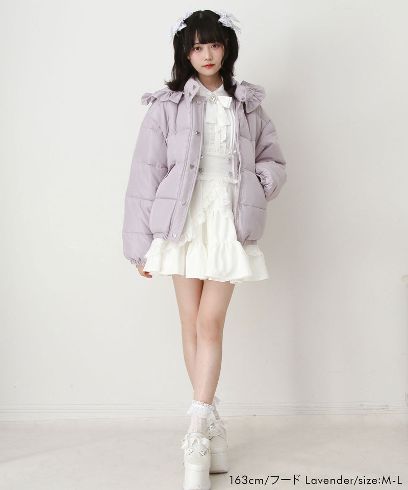 選べるデザイン中綿ハートブルゾン