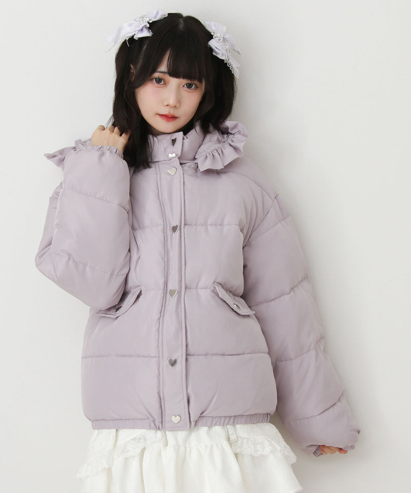 選べるデザイン中綿ハートブルゾン