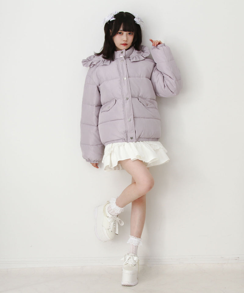 選べるデザイン中綿ハートブルゾン