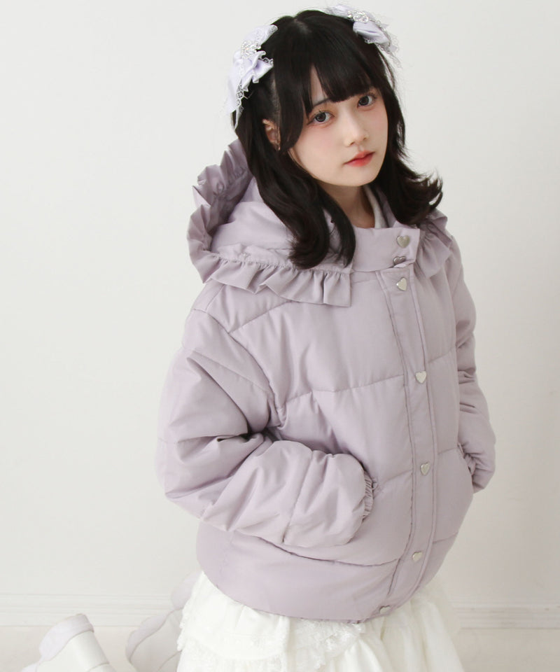 選べるデザイン中綿ハートブルゾン