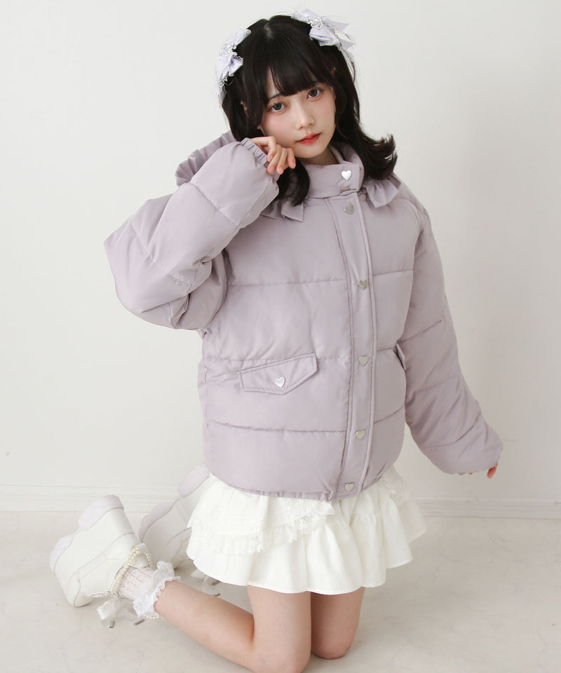 選べるデザイン中綿ハートブルゾン