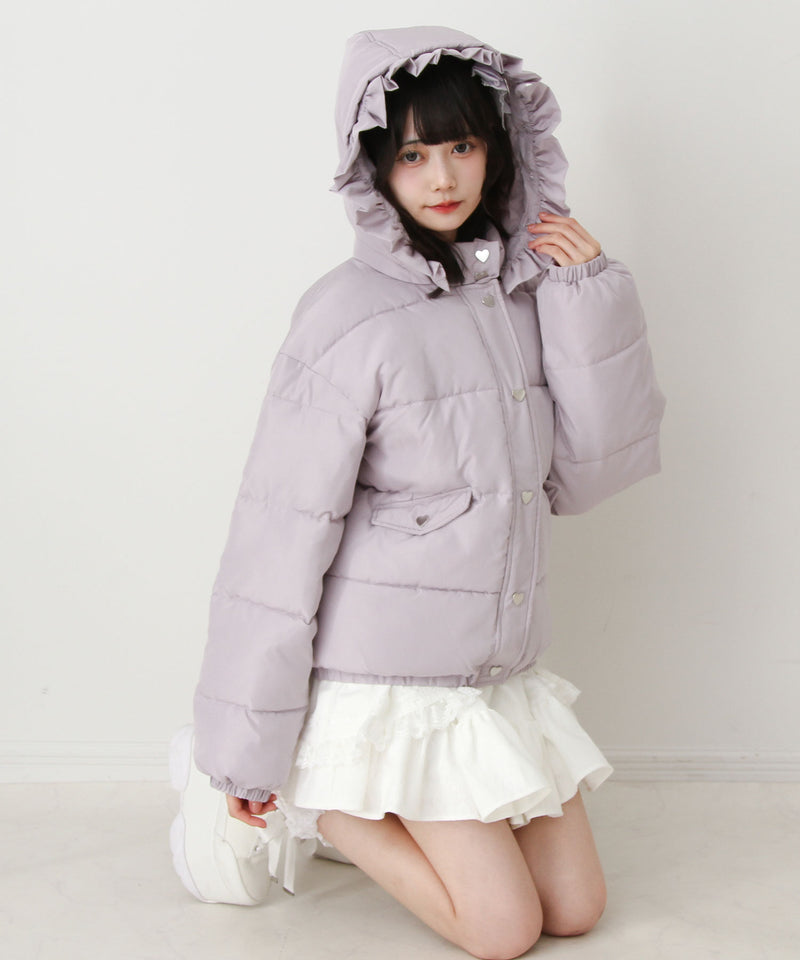 選べるデザイン中綿ハートブルゾン