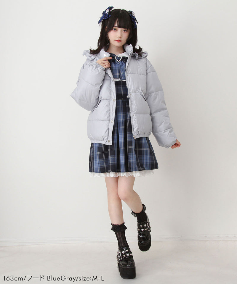 選べるデザイン中綿ハートブルゾン