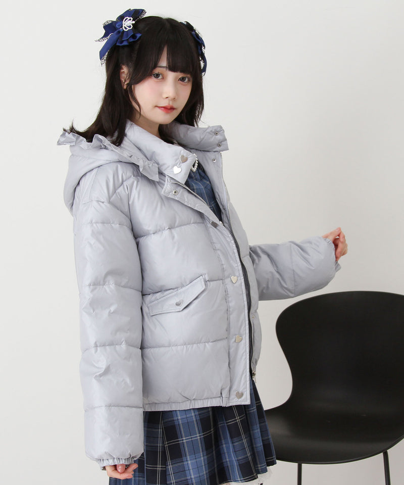 選べるデザイン中綿ハートブルゾン