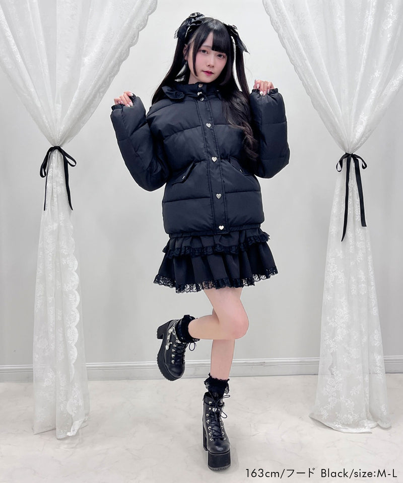 選べるデザイン中綿ハートブルゾン