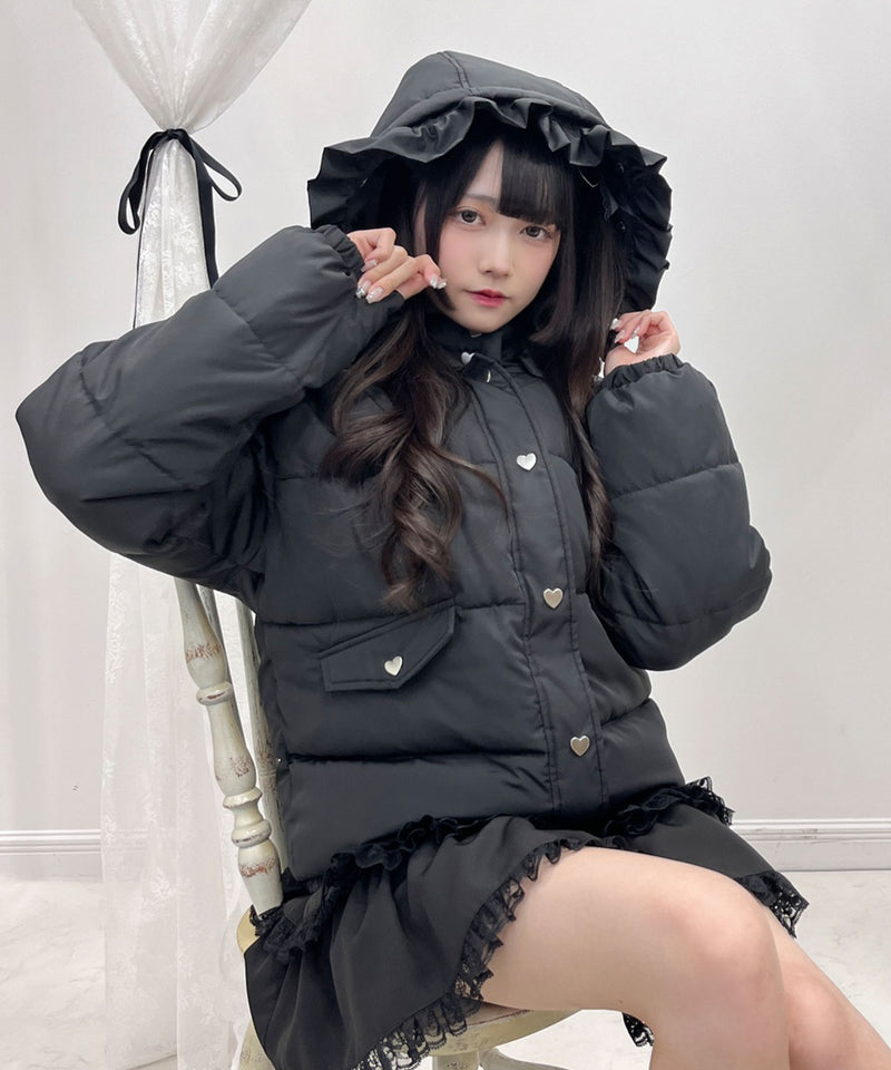 選べるデザイン中綿ハートブルゾン