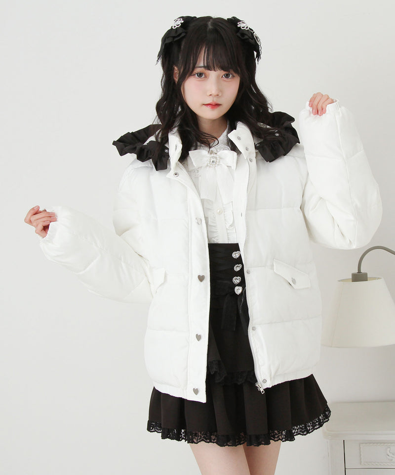 選べるデザイン中綿ハートブルゾン