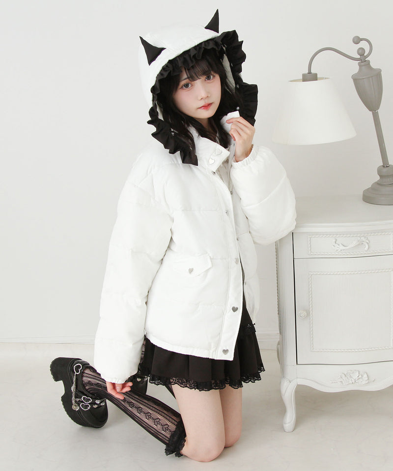 選べるデザイン中綿ハートブルゾン