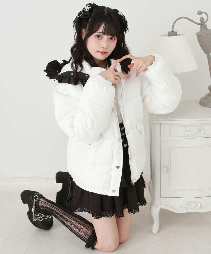 選べるデザイン中綿ハートブルゾン