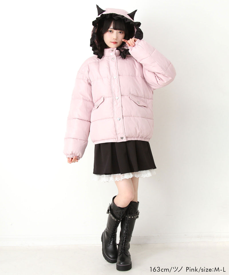 選べるデザイン中綿ハートブルゾン