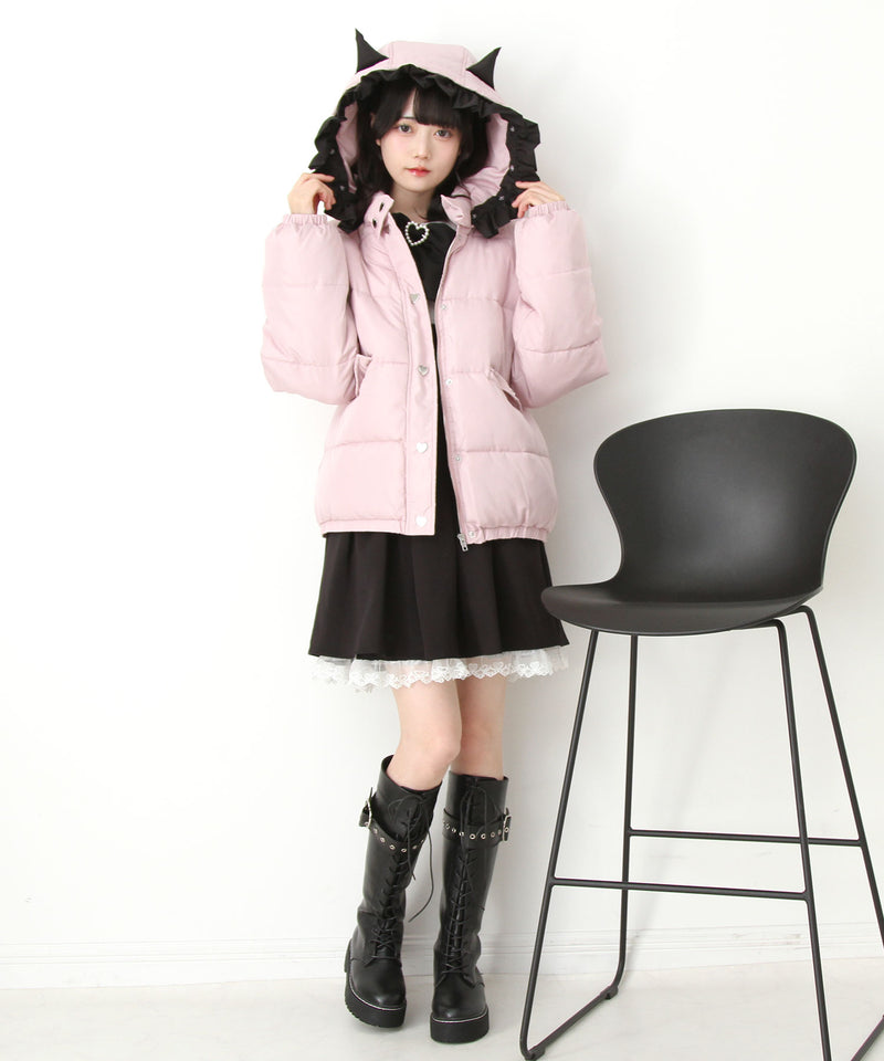 選べるデザイン中綿ハートブルゾン