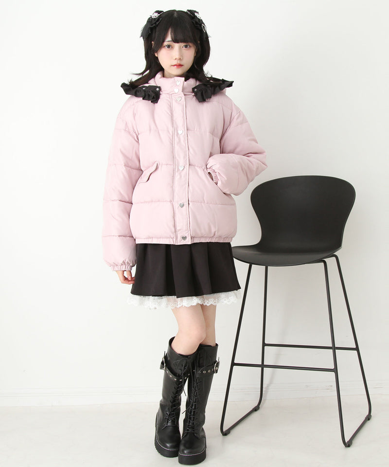 選べるデザイン中綿ハートブルゾン